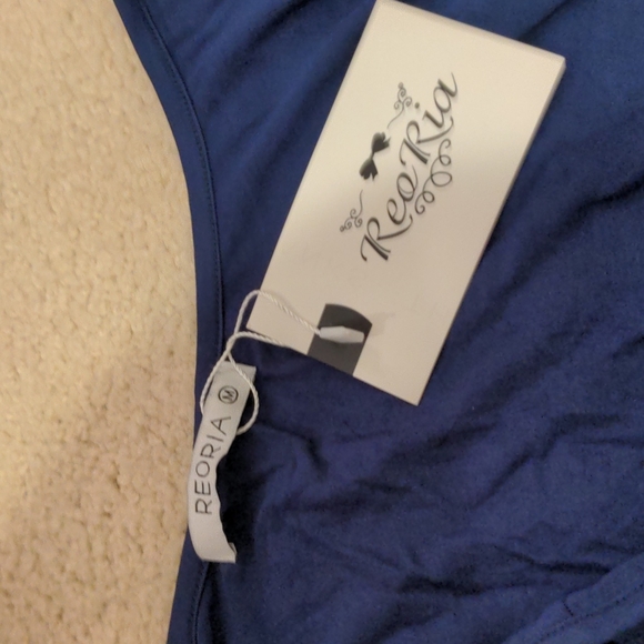 Navy cotton romper - Picture 4 of 5